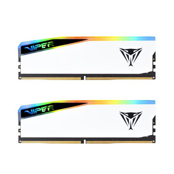 Patriot Viper Elite 5 32 GB (2 x 16 GB) DDR5 6000 MHz, CL28 minne, vit (XMP/EXPO)