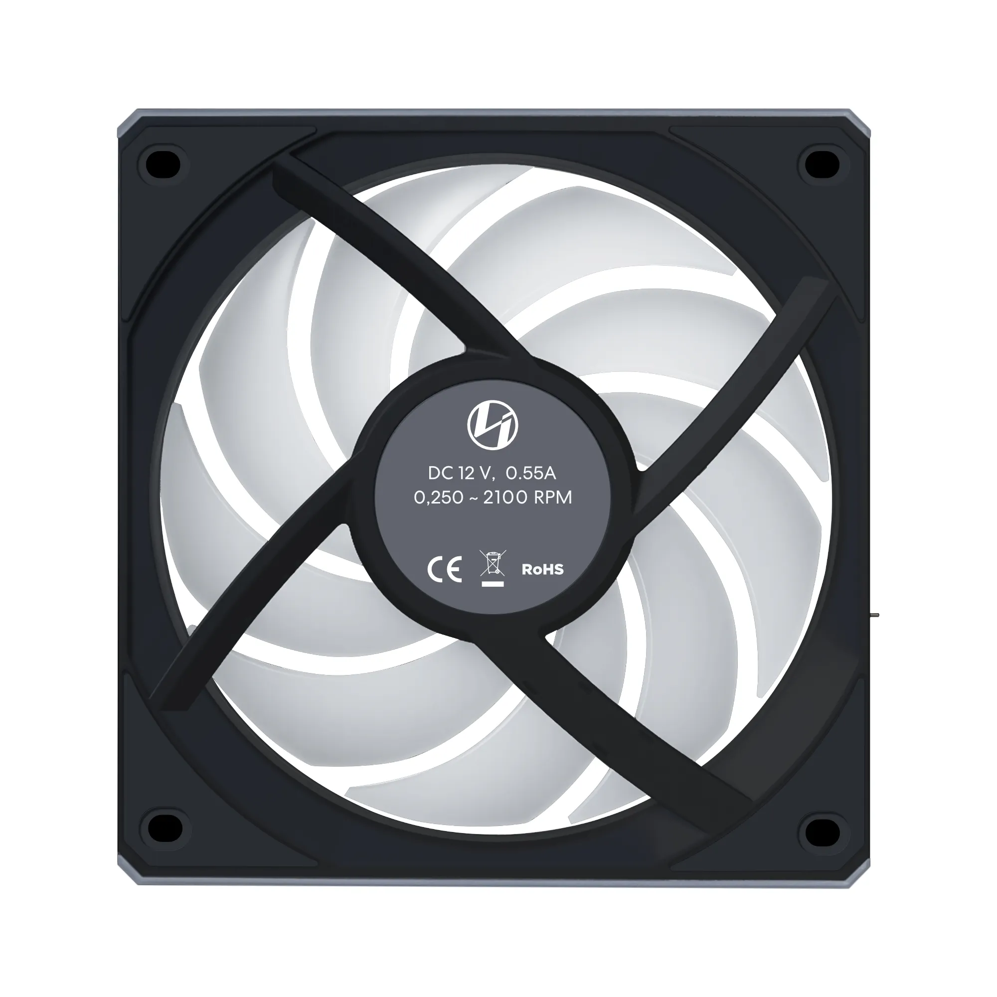 Lian Li UNI FAN CL Wireless Reverse, 120mm, PWM, Fluid Dynamic Bearing, RGB Fan Kit, 3-pack, Black