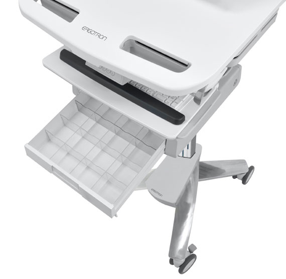 ERGOTRON STYLEVIEW LAPTOP CART 2 DRAWER loads to 9kg raise to 21cm Laptop to 17,3inch
