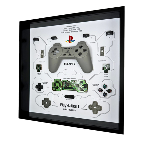 GRC Retro Art Sony PS1 Controller SCPH-1080/SCPH-1010 - display, Grey