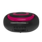 Boombox FM-Radio CD USB Bluetooth TCL-212BTP Svart/Rosa