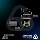 Thermal Grizzly DeltaMate, Pass Through Fitting, Black