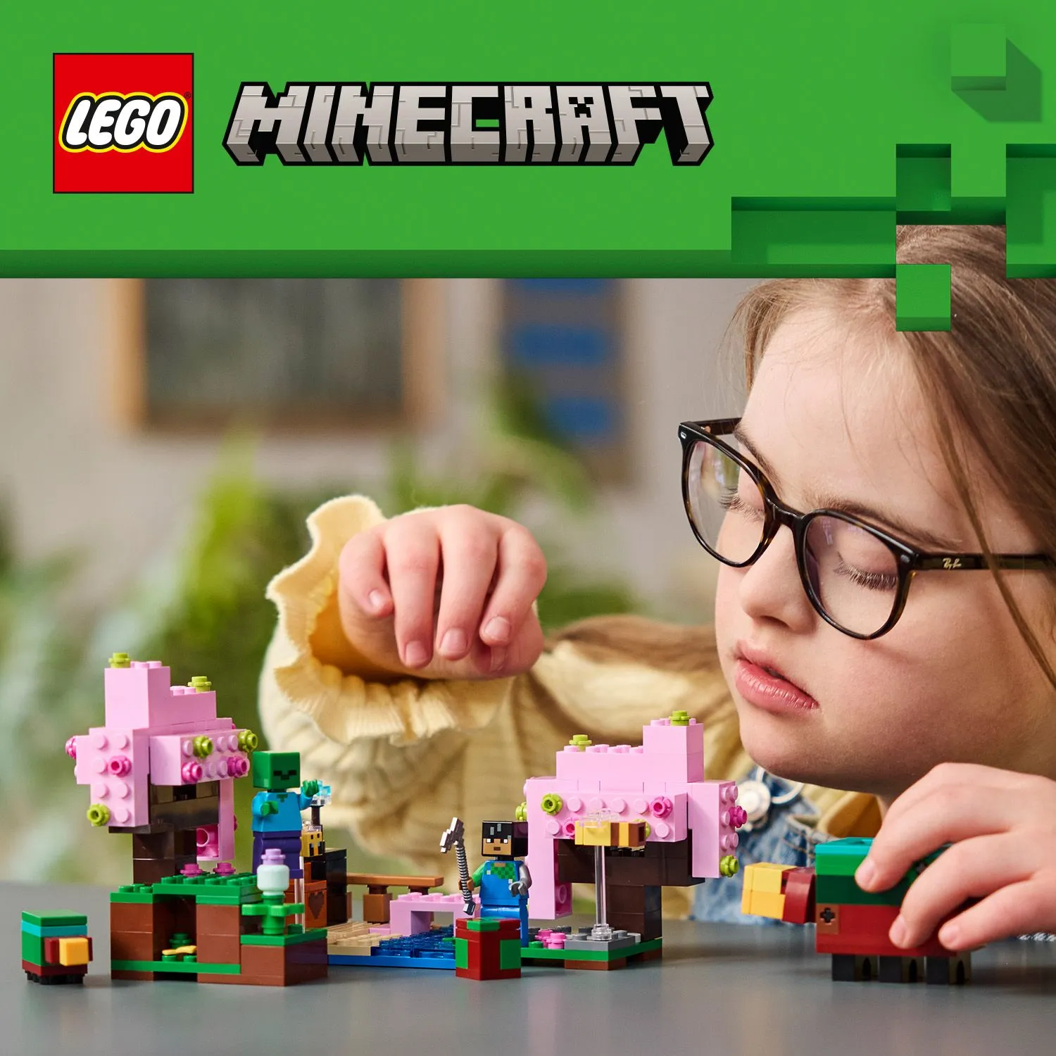 LEGO Minecraft Blooming Cherry Blossom Garden 21260