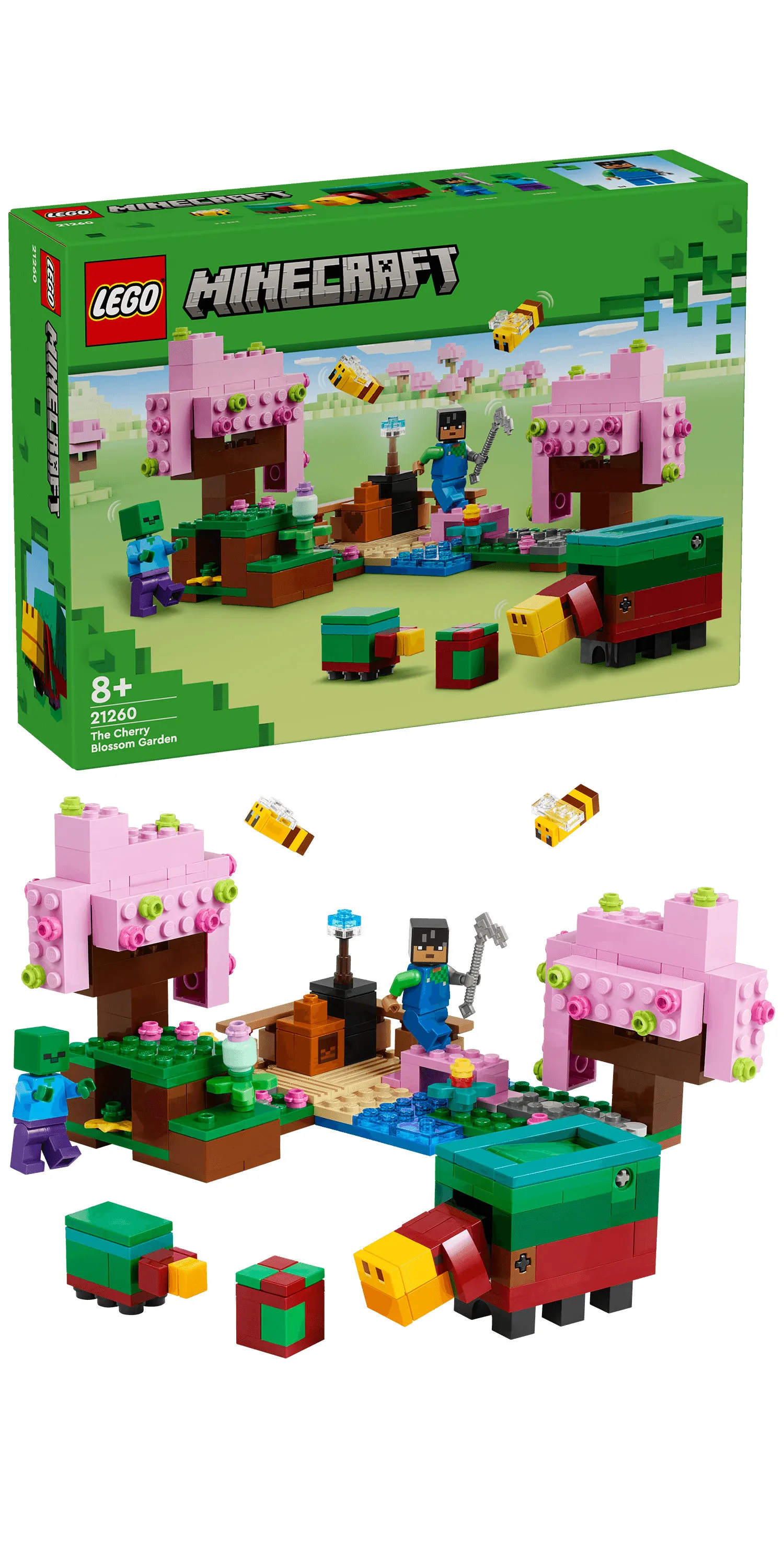 LEGO Minecraft Blooming Cherry Blossom Garden 21260