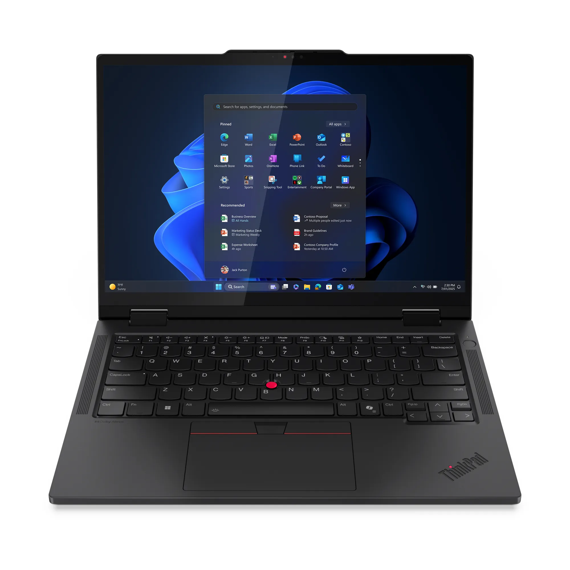 Lenovo14&quot;  ThinkPad T14s 2-in-1 Gen 1. Intel Core Ultra 5 252U, 16 GB RAM, 512 GB SSD, Windows 11 Pro - b&auml;rbar