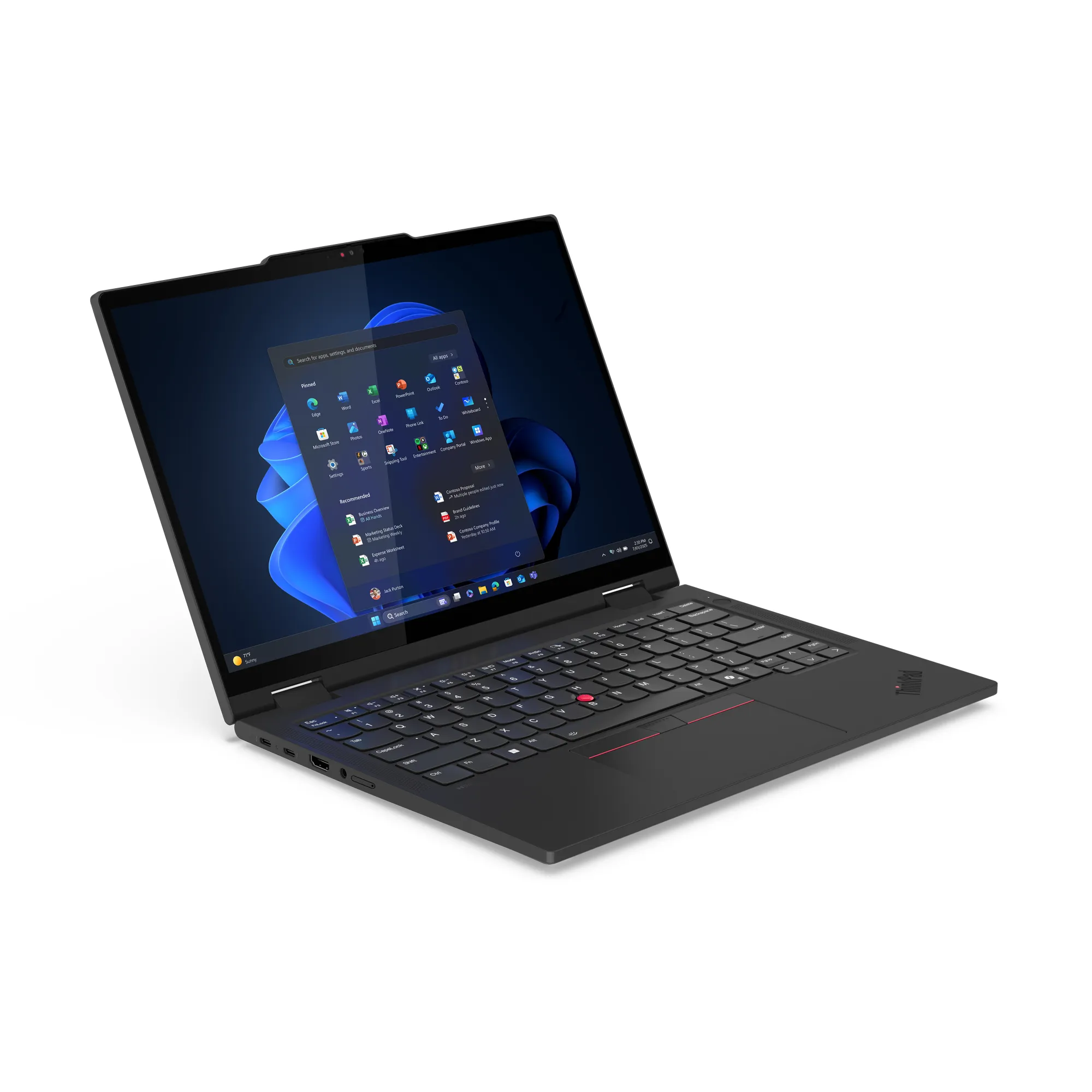 Lenovo14&quot;  ThinkPad T14s 2-in-1 Gen 1. Intel Core Ultra 5 252U, 16 GB RAM, 512 GB SSD, Windows 11 Pro - b&auml;rbar