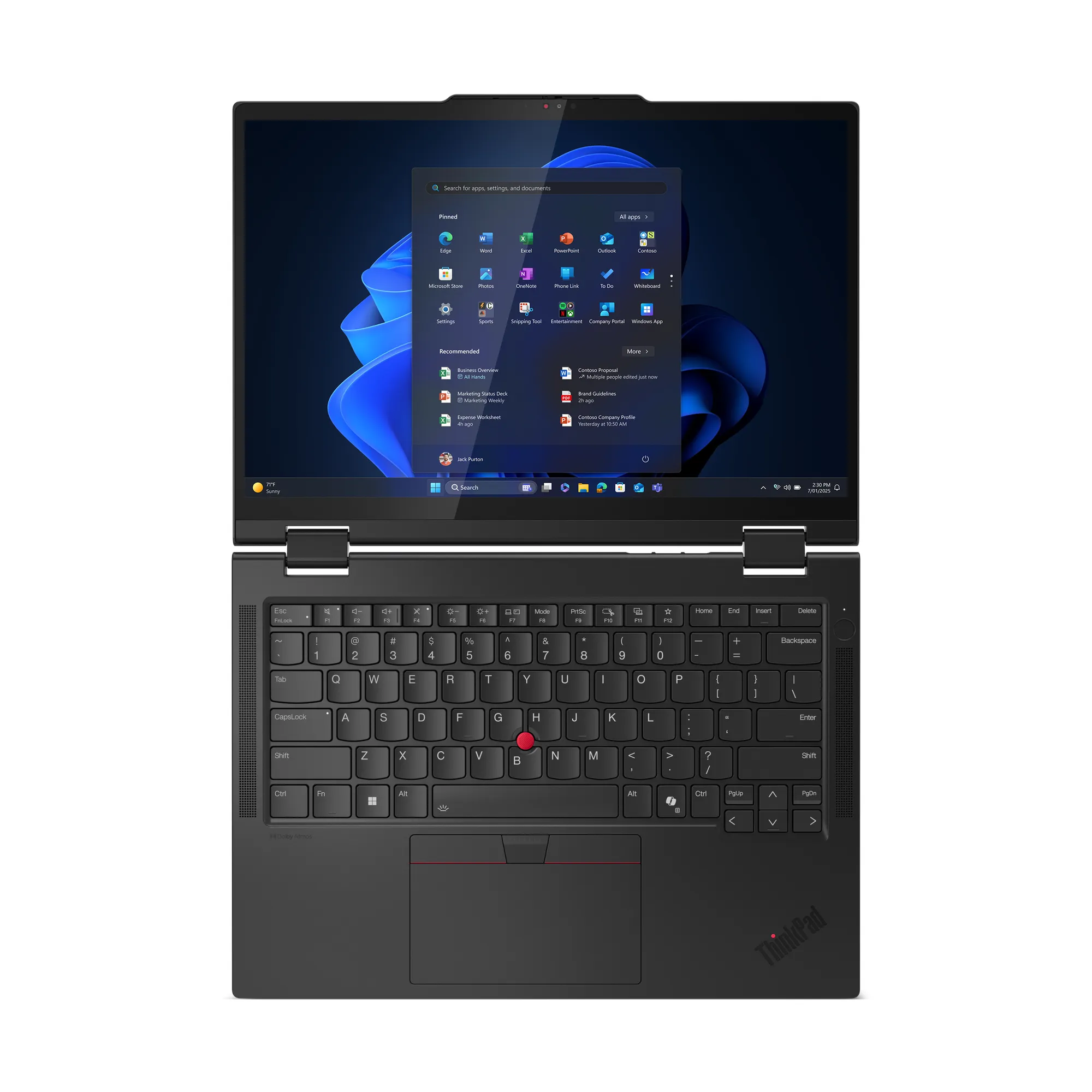 Lenovo14&quot;  ThinkPad T14s 2-in-1 Gen 1. Intel Core Ultra 5 252U, 16 GB RAM, 512 GB SSD, Windows 11 Pro - b&auml;rbar