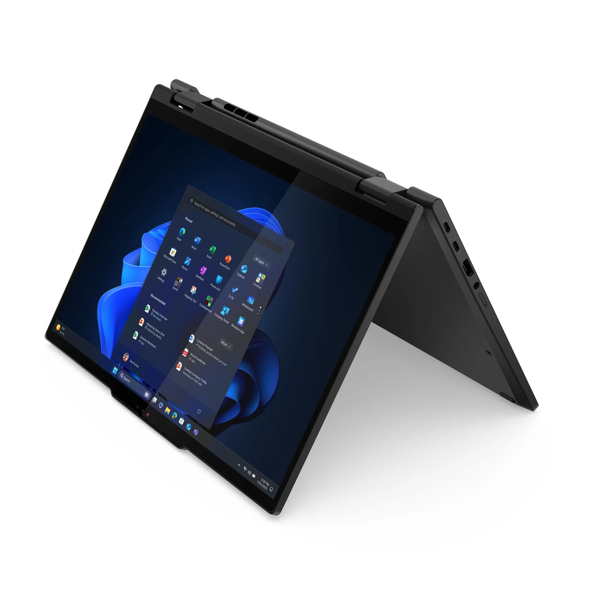 Lenovo14&quot;  ThinkPad T14s 2-in-1 Gen 1. Intel Core Ultra 5 252U, 16 GB RAM, 512 GB SSD, Windows 11 Pro - b&auml;rbar