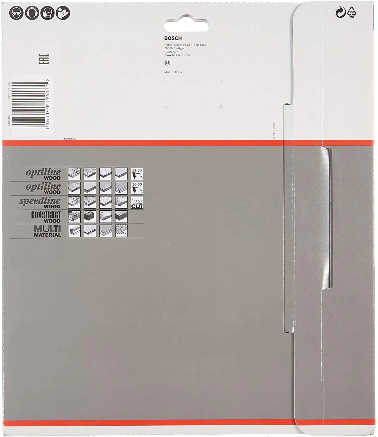 Bosch optiline wood circular saw blade OP WO H 210x30-4