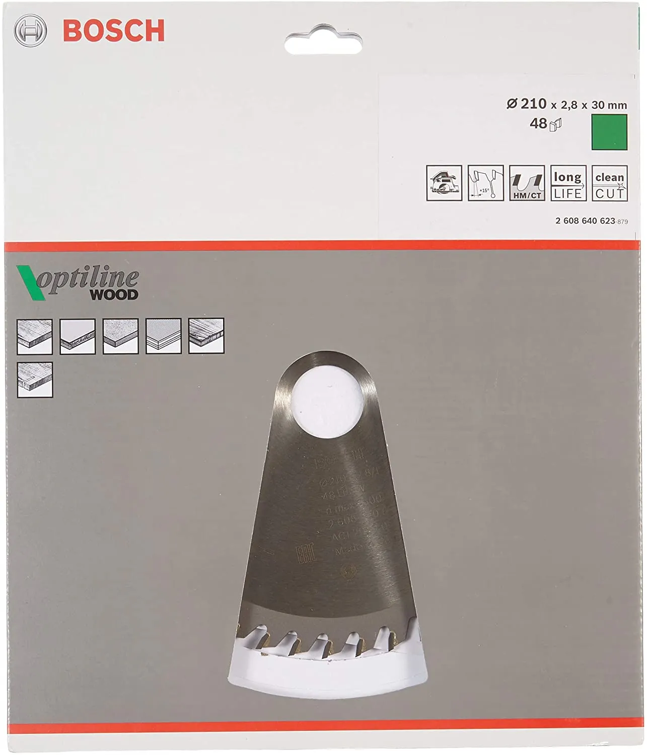 Bosch optiline wood circular saw blade OP WO H 210x30-4