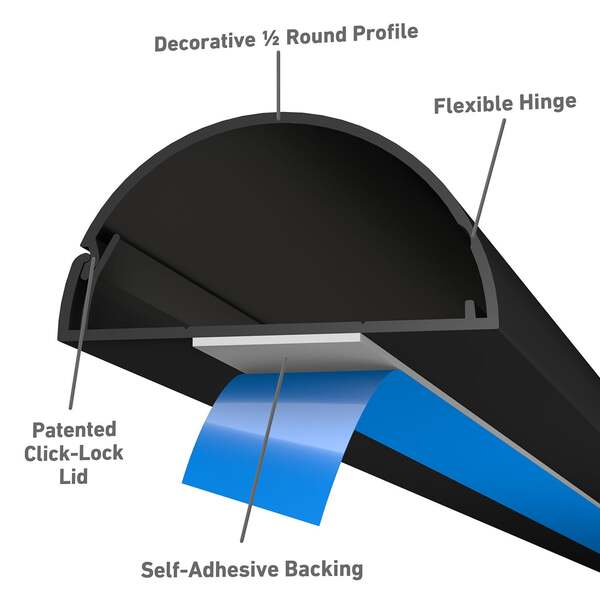 D-LINE Trunking Kit 50x25 1x 1.0m Black