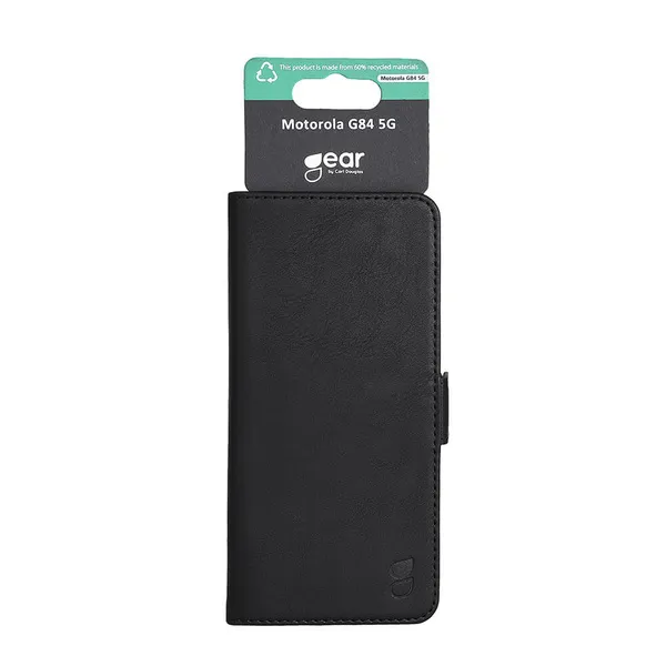 GEAR Wallet, Moto G84 - Wallet Case, Black