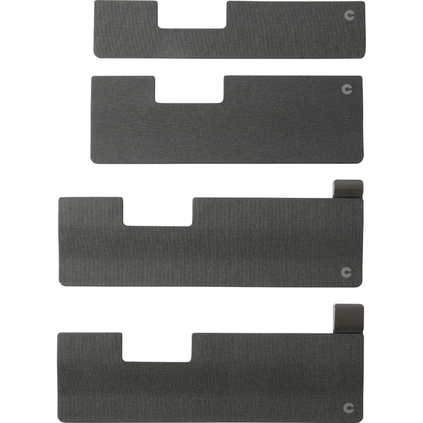 Contour Rollermouse Pro - roller mouse + Extended - wrist protector, dark Grey fabric