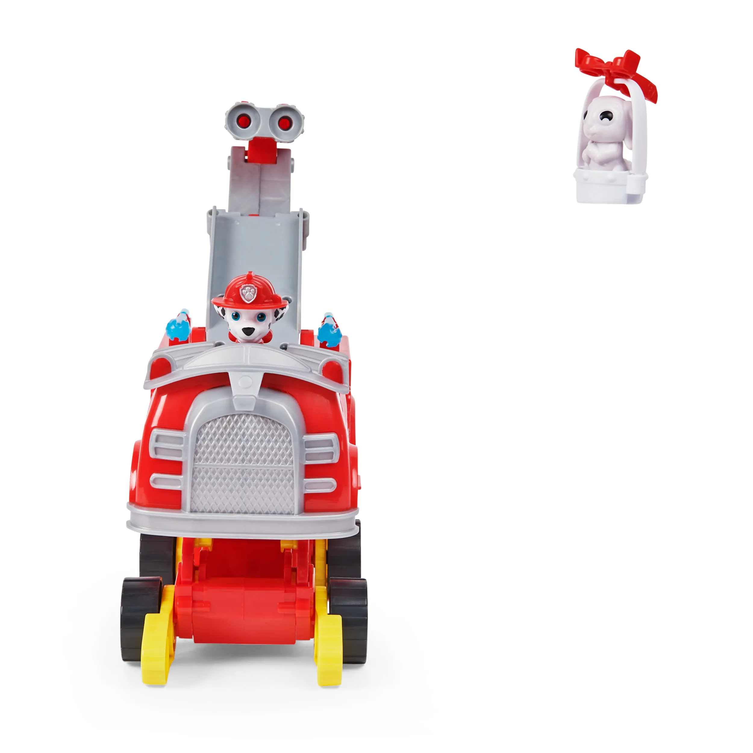 Spin Master Paw Patrol Marshalls Rise and Rescue Convertible Toy Car Toy Vehicle (Red/White, Includes Action Figures and Accessories) 6063638