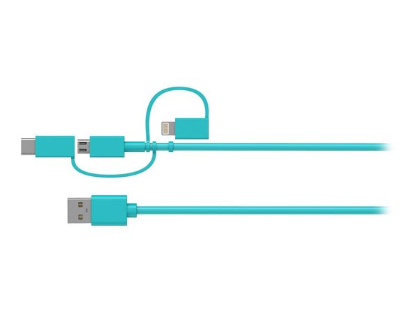 OtterBox Standard Mobile Charging Kit - Virtapankki - 5000 mAh - 10.5 watt - 2.1 A - Apple Fast Charge, FC (USB) - johdossa: Micro-USB, USB, USB-C - nekunsinine