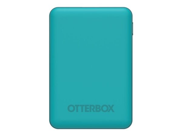 OtterBox Standard Mobile Charging Kit - Virtapankki - 5000 mAh - 10.5 watt - 2.1 A - Apple Fast Charge, FC (USB) - johdossa: Micro-USB, USB, USB-C - nekunsinine