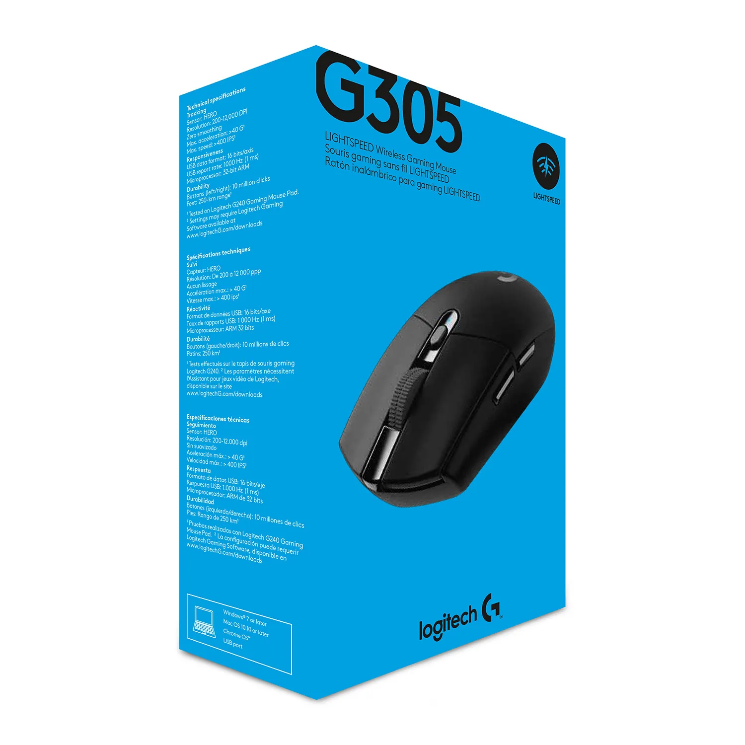 Logitech G305 Lightspeed -langaton pelihiiri, musta