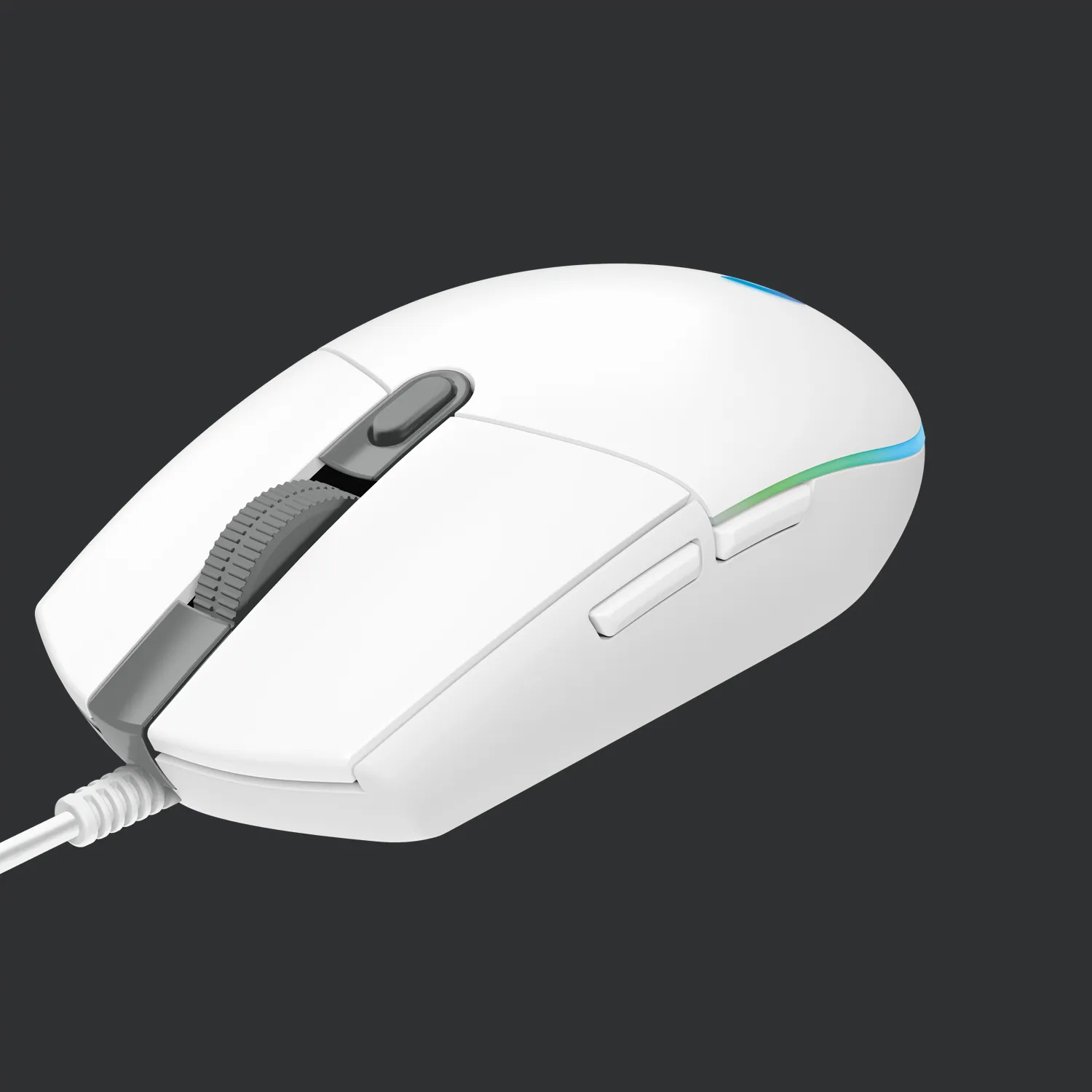 Logitech G203 Lightsync - gaming mouse, white