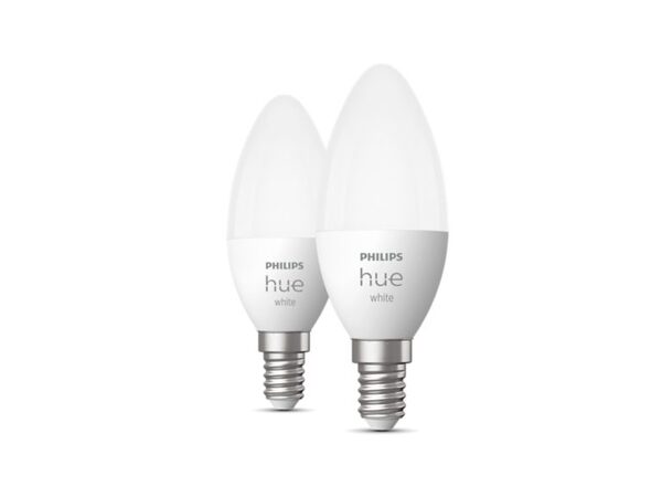 Philips Hue White Candle, E14 - smart bulb, 2-pack