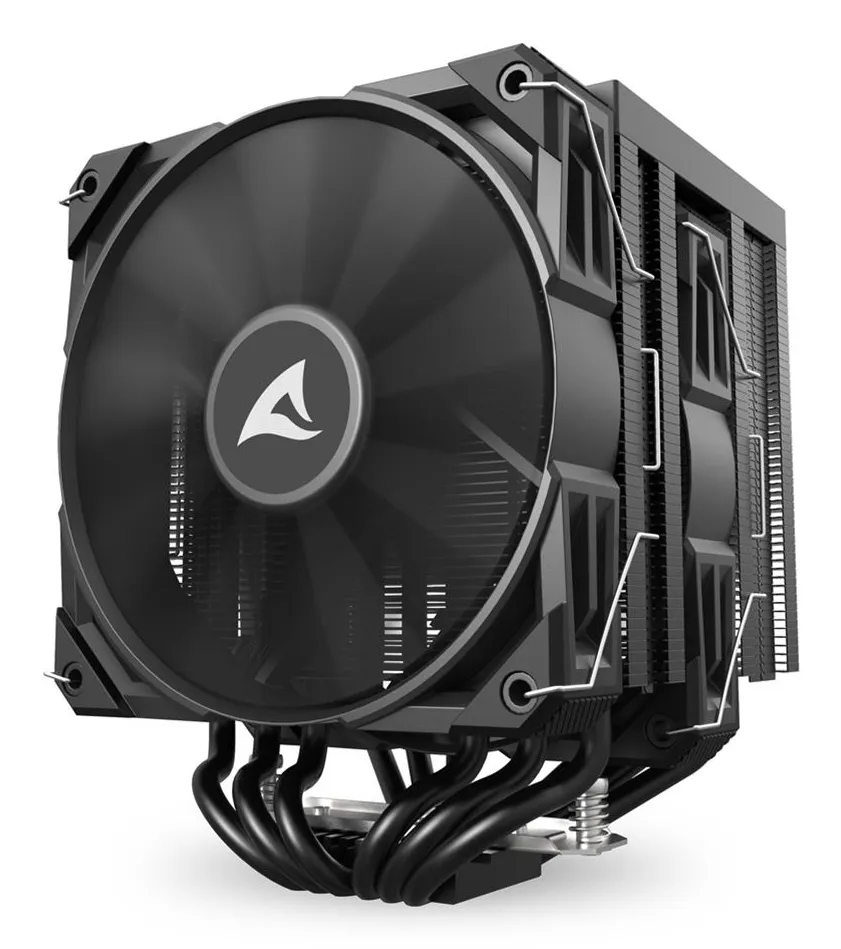 Sharkoon A60, 2x120 mm -prosessorijäähdytin, musta