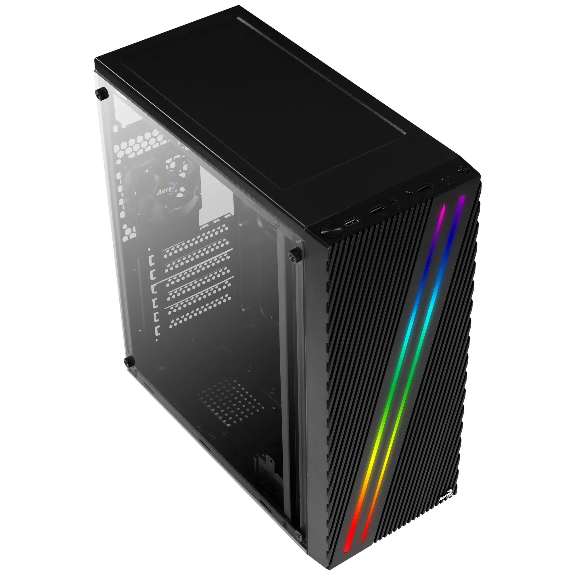 Aerocool Streak - midi tower, Black