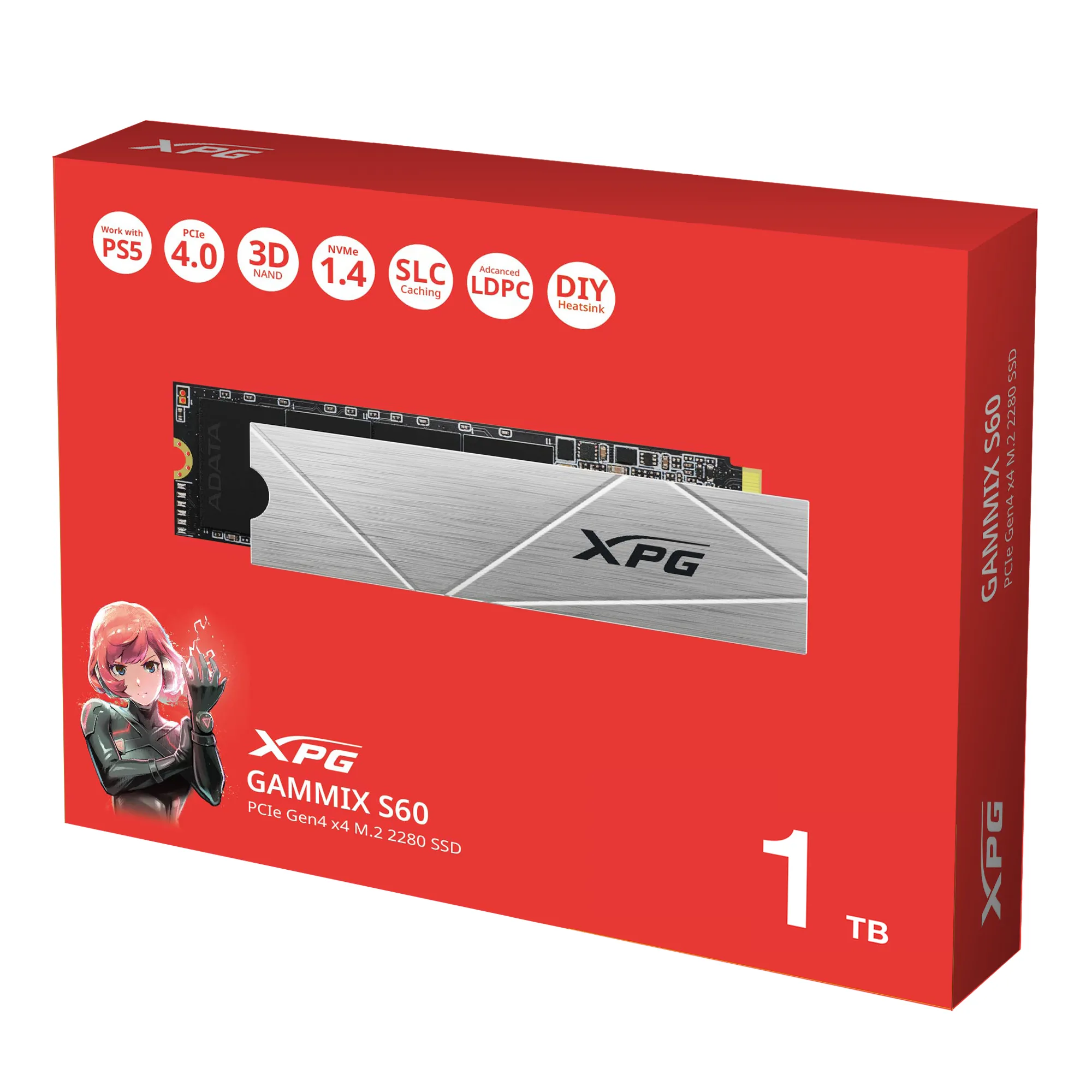 ADATA GAMMIX S60 1 TB, PCIe 4.0, M.2 - SSD