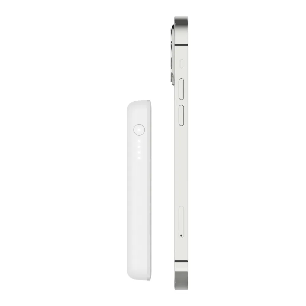 Magnetic Wireless Power Bank (2,500 mAh), White