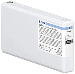 Epson C13T55W500 UltraChrome PRO10 -mustekasetti, 200 ml, vaaleansyaani