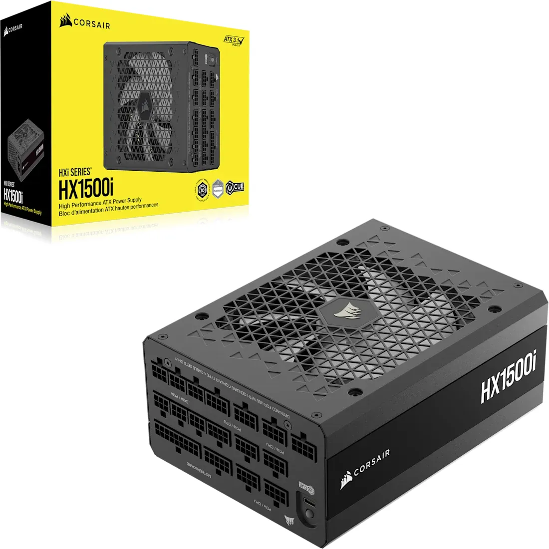 Corsair HX1500i ATX 3.1 1500W - Power supply, 80 Plus Platinum