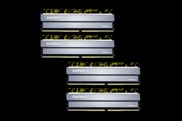 G.SKILL Sniper X 64GB (4 x 16GB) DDR4 2400 MHz, CL17 Memory, Digital Camo (XMP)