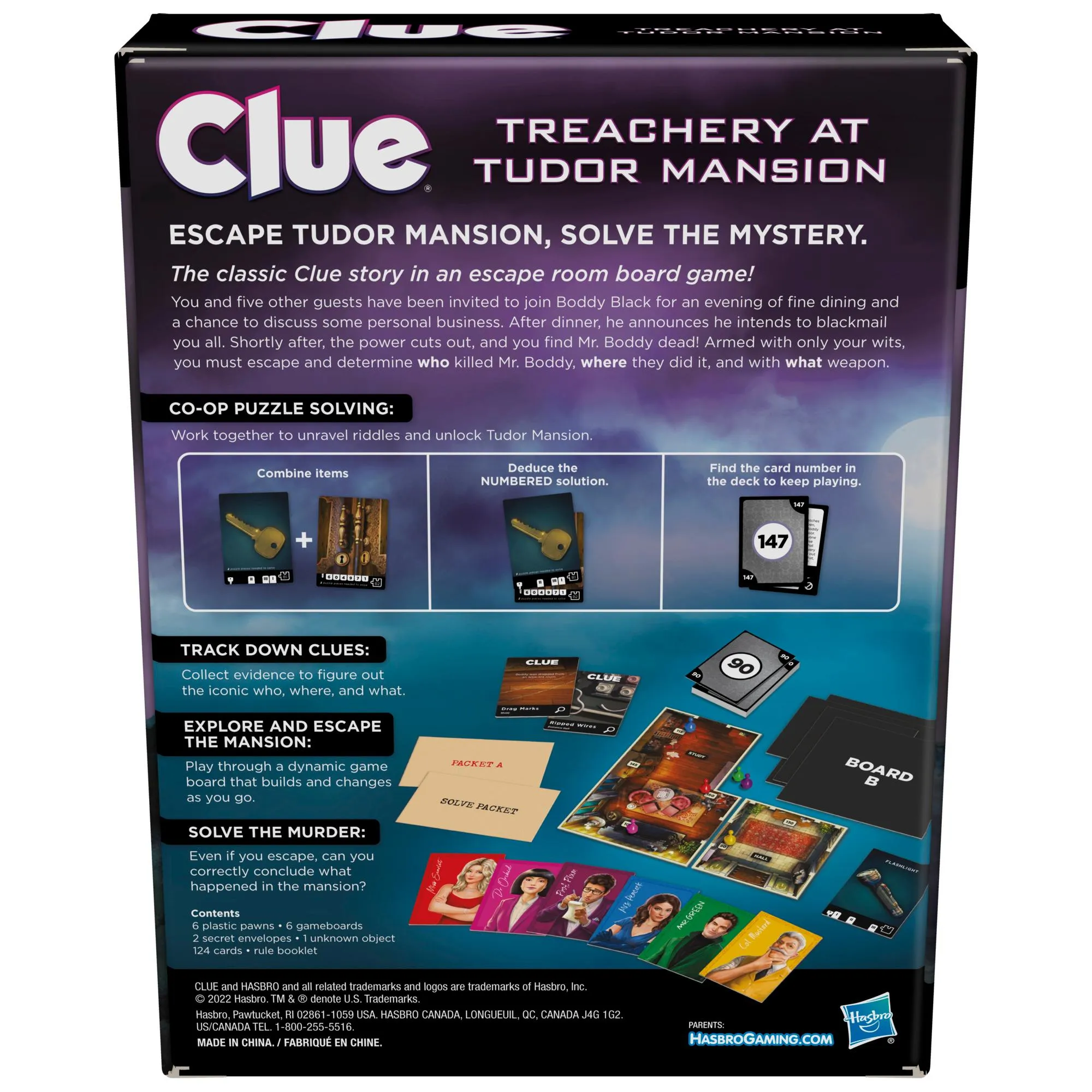 Hasbro Cluedo Escape Treachery at Tudor Mansion - board game (FI)