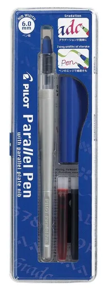 Kalligrafi Parallel Pen 6,0 set musta