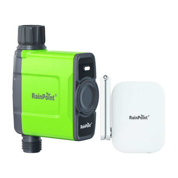 RAINPOINT HTV145FRF+HWG023WBRF 1-Zone WiFi-bevattningsstyrenhet med Gateway, gr&ouml;n