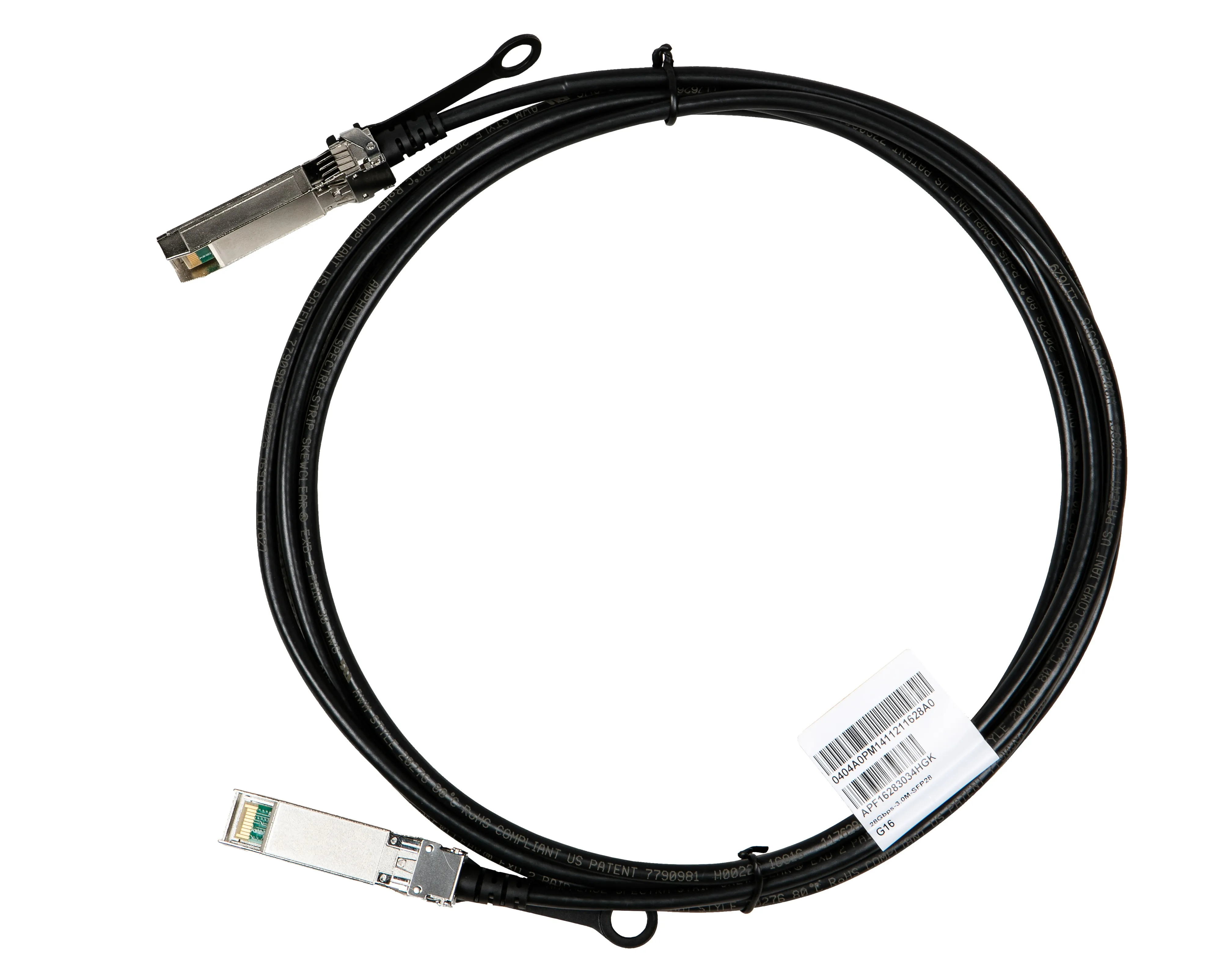 HPE X240 Direct Attach Copper Cable - Verkon kaapeli - SFP28 to SFP28 - 3 m malleihin FlexFabric 5940 2-slot, 5940 32QSFP+, 5940 48SFP+, 5940 48XGT, 5940 4-slot HPE X240 Direct Attach Copper Cable - Verkon kaapeli - SFP28 to SFP28 - 3 m malleihin FlexFabric 5940 2-slot, 5940 32QSFP+, 5940 48SFP+, 5940 48XGT, 5940 4-slot