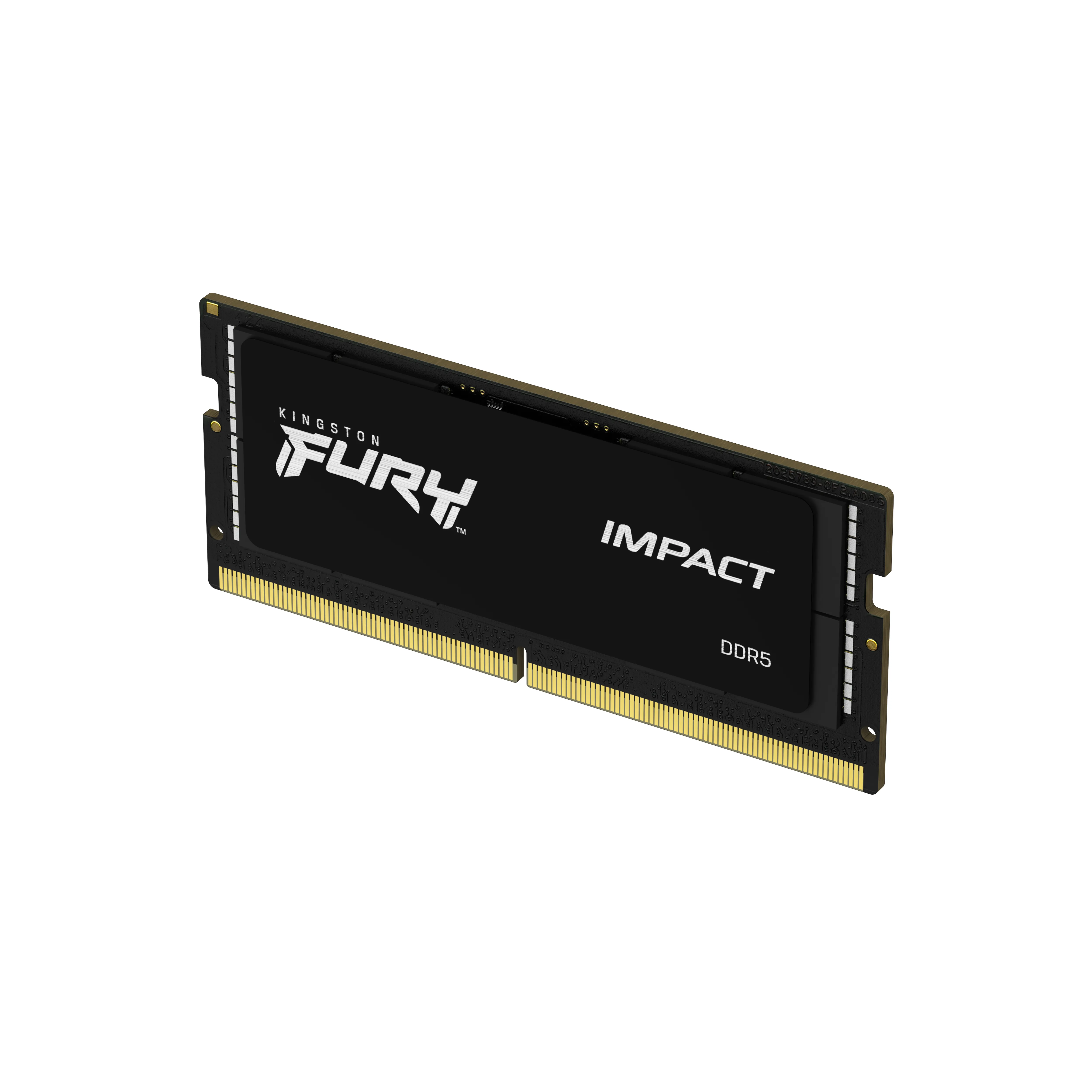 Kingston FURY Impact 32 Gt (2 x 16 Gt) DDR5 4800 MHz, CL38 -muisti, Musta