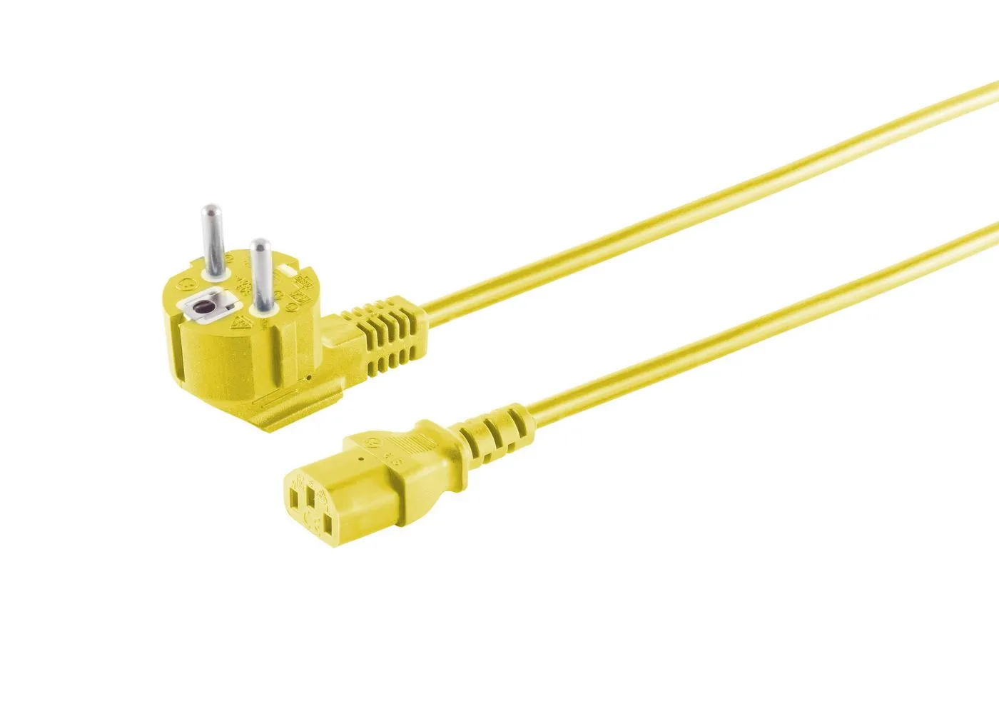 MICROCONNECT MC-SCHUANGC13180Y -virtajohto, 1.8 m, keltainen