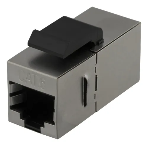 DELTACO Cat6 STP Keystone skarv, silver