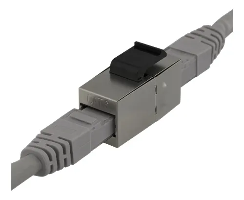 DELTACO Cat6 STP Keystone skarv, silver