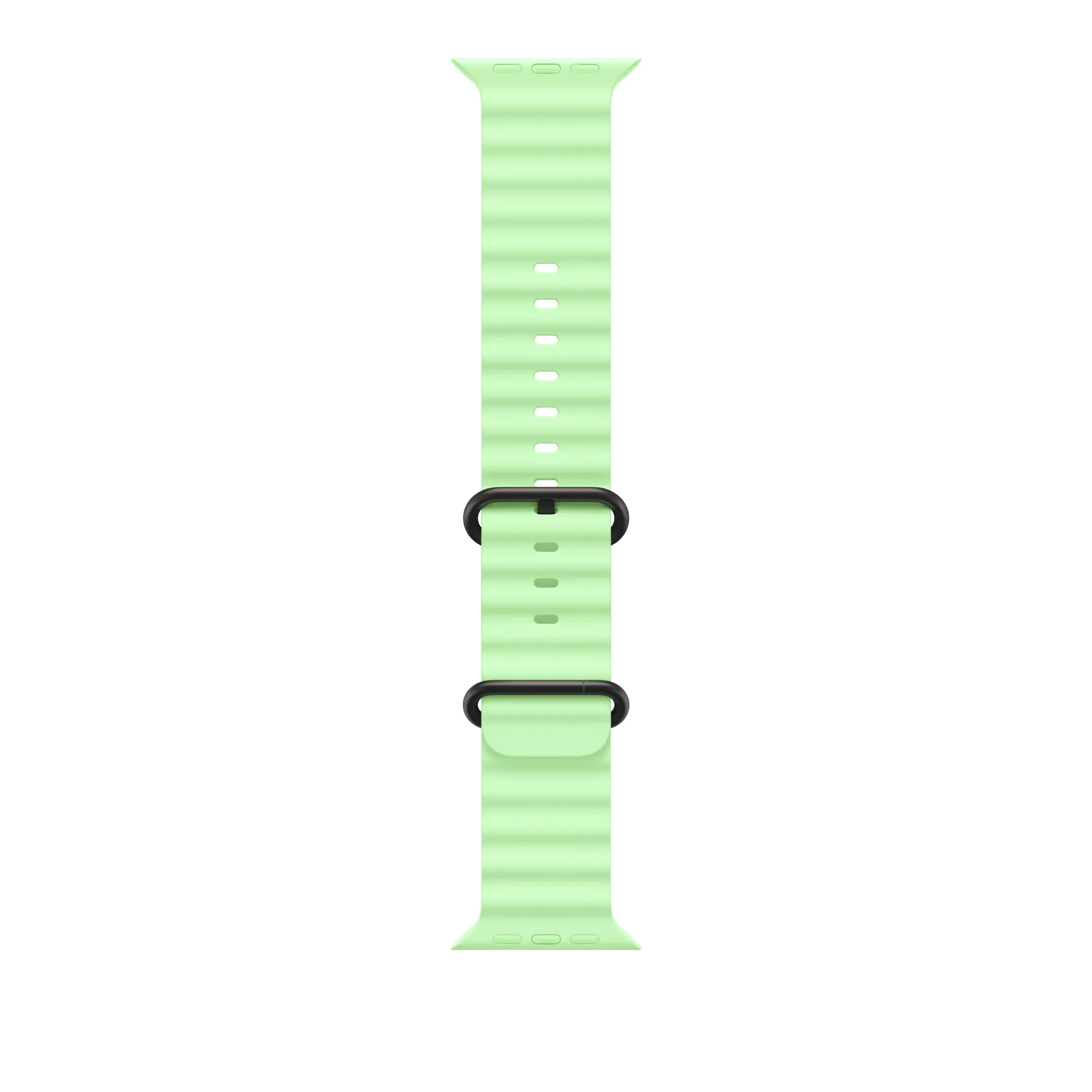 Apple Watch 49 mm Ocean Band, Neon Green, Black Titanium Finish