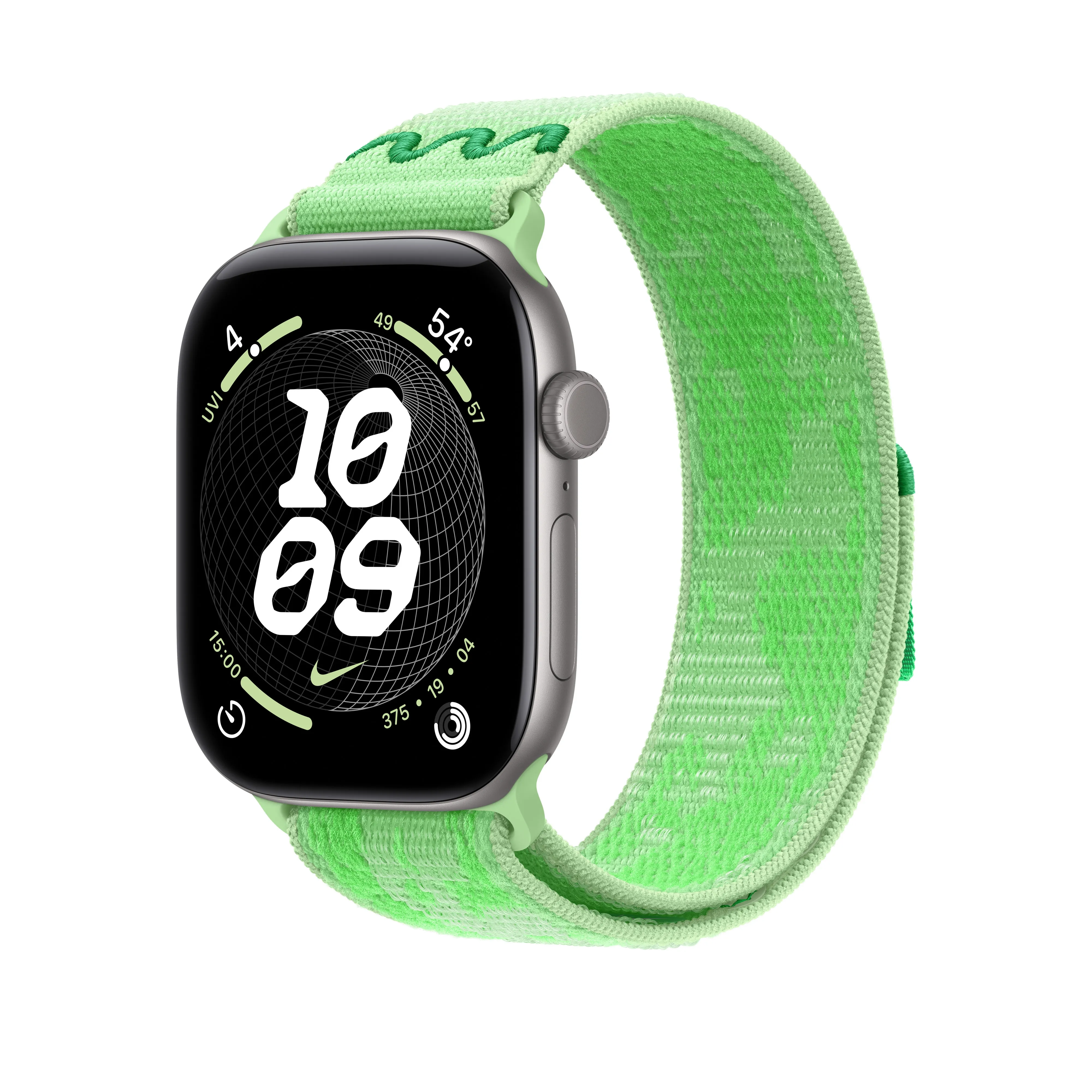 Apple Watch 46 mm Nike Sport Loop, Green Spark