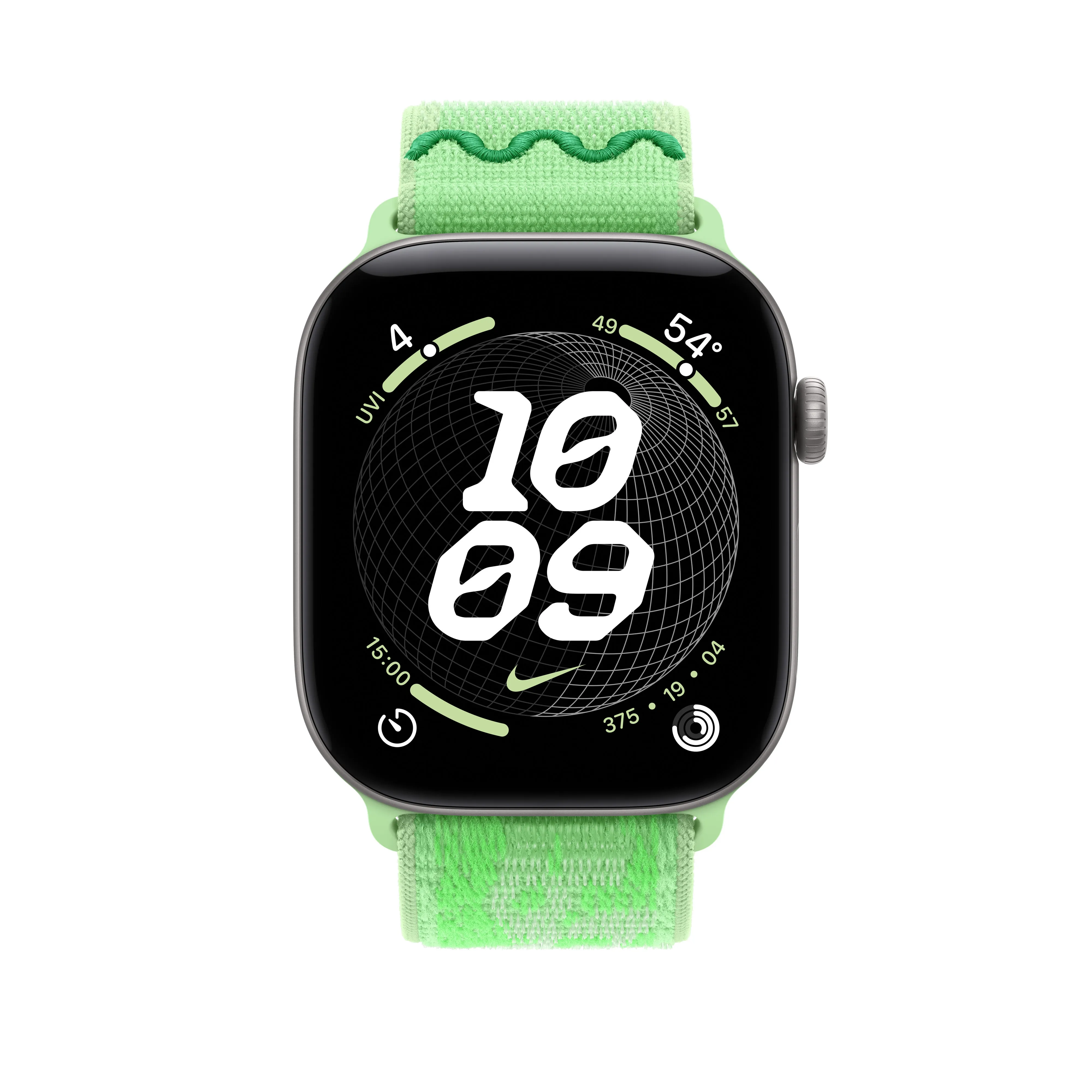 Apple Watch 46 mm Nike Sport Loop, Green Spark