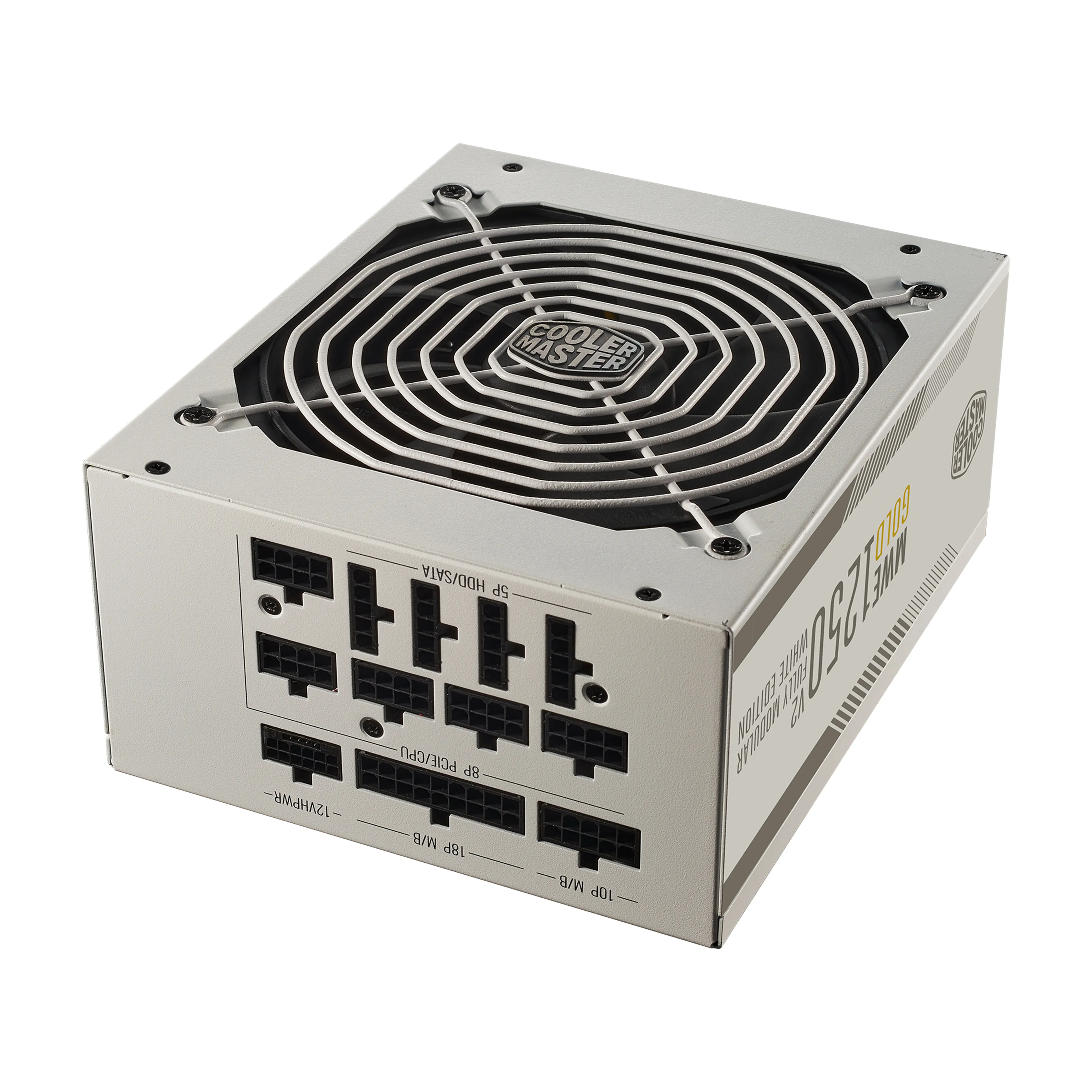Cooler Master MWE V2 ATX 3.0 White Edition 1250W -virtalähde, 80 Plus Gold