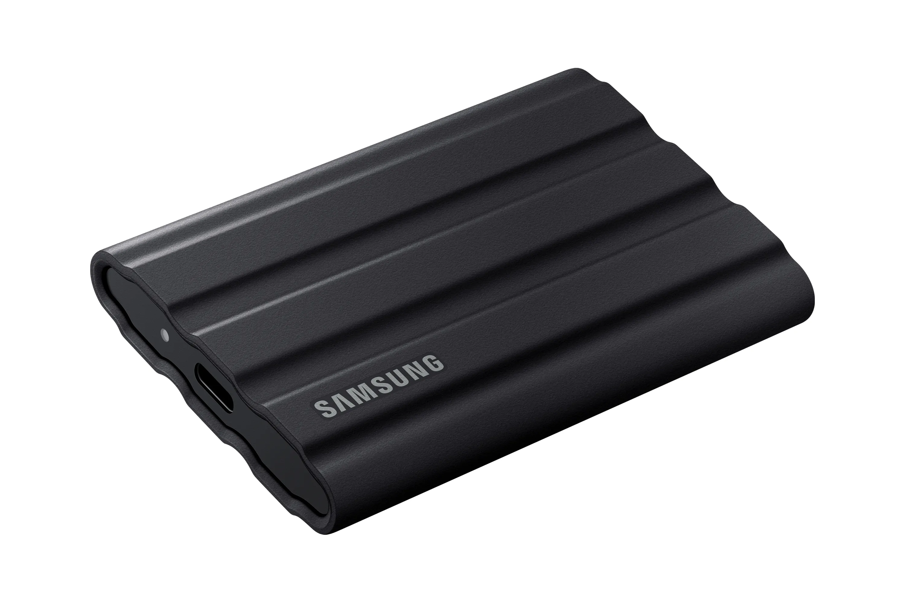 Samsung T7 Shield 1 TB extern SSD med USB-C, robust, portabel, med h&aring;rdvarukryptering, f&ouml;r konsolspel, svart