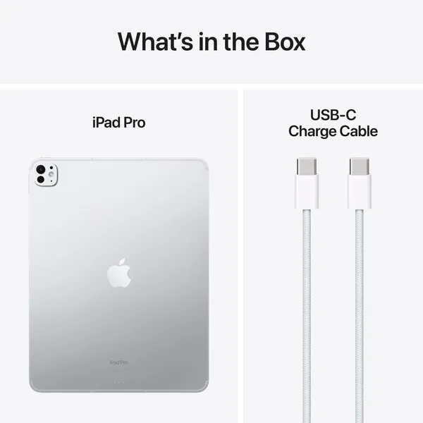 Apple iPad Pro 13&quot; M4, 1 Tt Wi-Fi + 5G -tabletti, Hopea