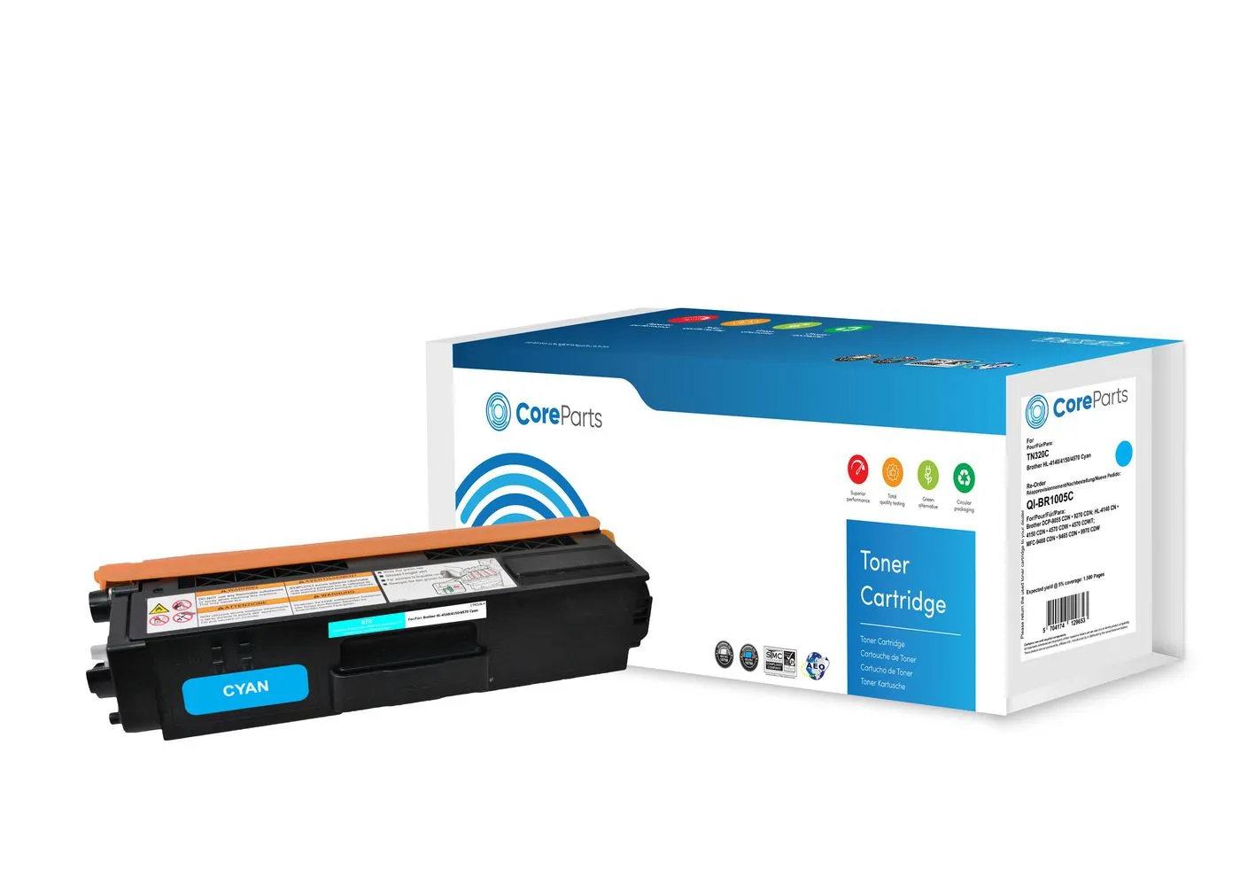 CoreParts QI-BR1005C Toner cartridge, Cyan