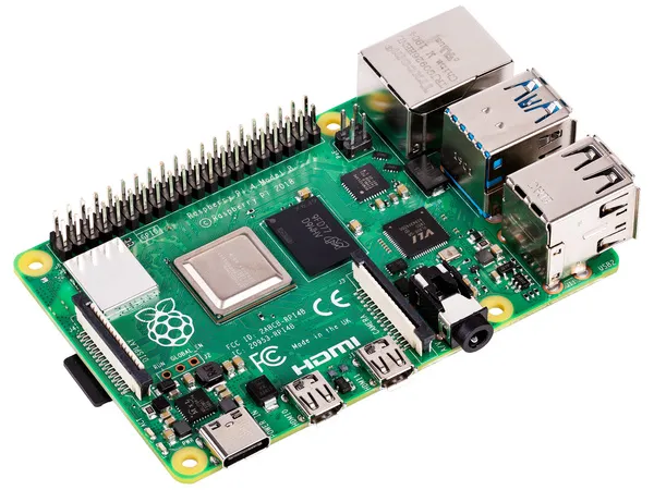 Raspberry Pi 4 Model B, 2 GB RAM, USB-C, dual Micro HDMI