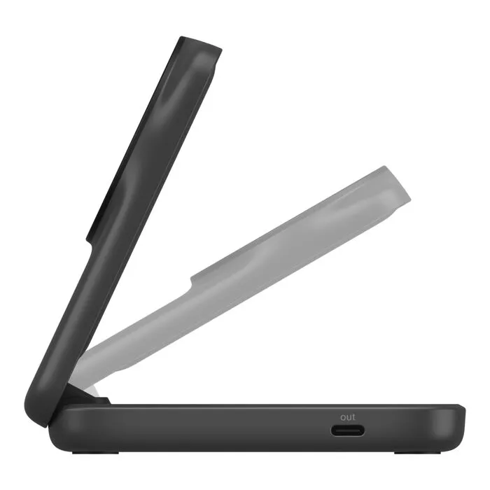 Belkin UltraCharge 25w Qi2 2in1 Magnetic -langaton laturi, Musta