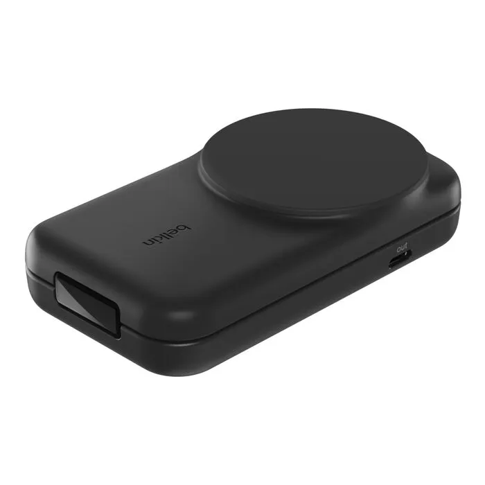 Belkin UltraCharge 25w Qi2 2in1 Magnetic -langaton laturi, Musta
