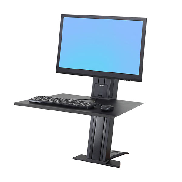 ERGOTRON WorkFit-SR 1 Monitor Sit-Stand Desktop Workstation black
