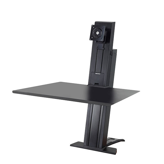 ERGOTRON WorkFit-SR 1 Monitor Sit-Stand Desktop Workstation black
